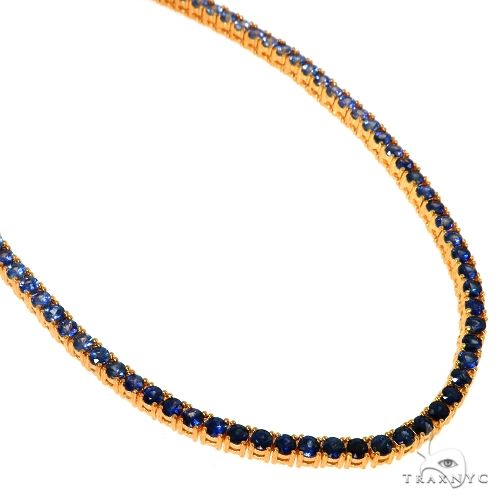 Blue + Orange Sports Necklace – Golden Thread, Inc.