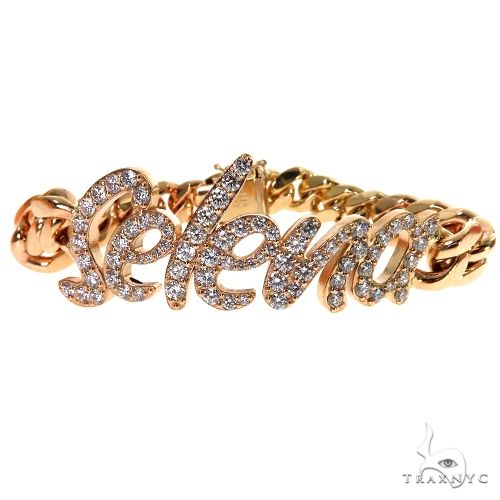 Custom Made Miami Cuban Diamond Name Bracelet 67679: best price for  jewelry. Buy online in NY at TRAXNYC.