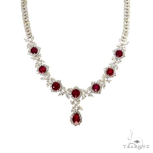 pigeon blood ruby necklace