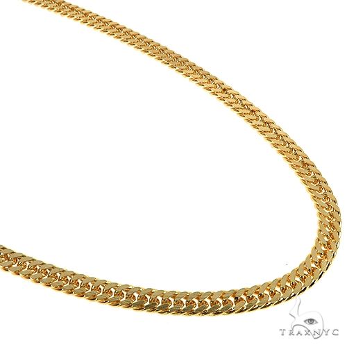 14K Gold Double Curb Chain Necklace