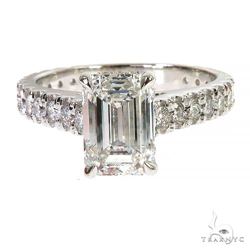 Emerald Cut Diamond Ring 68069: best price for jewelry. Buy online in NY at TRAXNYC.