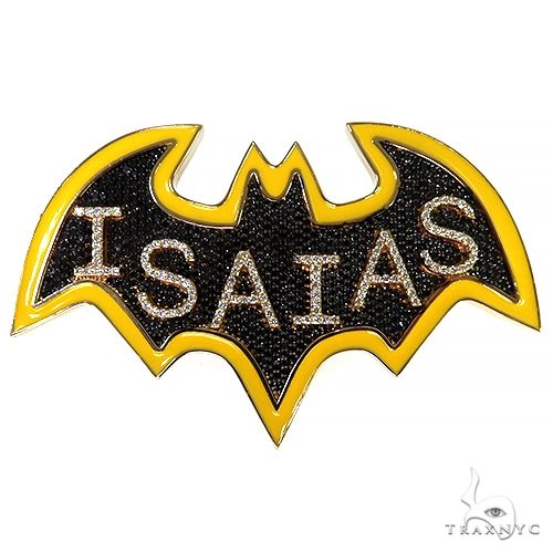 Psychologisch groef Gloed Custom Batman Logo Name Pendant 68256: quality jewelry at TRAXNYC - buy  online, best price in NYC!