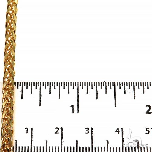 14K Yellow Gold Solid Thin Wheat Chain 3.5mm 22 Inches 68275