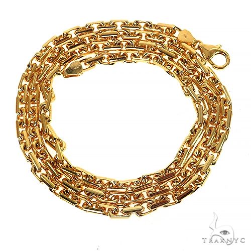 Solid 22K Yellow Gold Cable Anchor Link Chain 66964