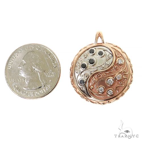 2 Tone Gold Yin Yang TraxNYC Pendant 68686