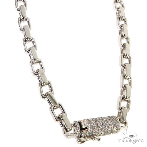 Mens Stainless Steel Anchor Link Chain Necklace