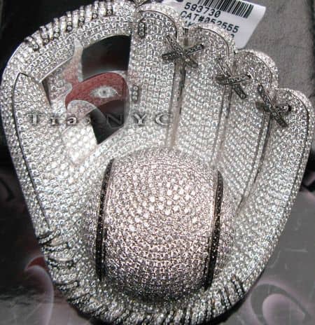 diamond baseball glove