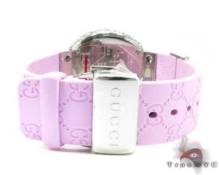 Ladies Pink Fully-Iced Gucci Watch YA114404 10880